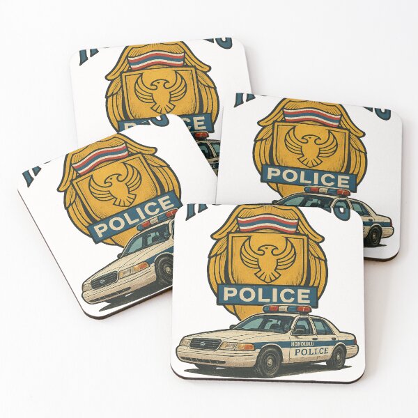 Item preview, Honolulu Police Car and Badge – Hawaii Authority Emblem designed and sold by Places On Earth.