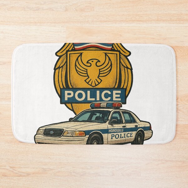 Item preview, Honolulu Police Car and Badge – Hawaii Authority Emblem designed and sold by Places On Earth.