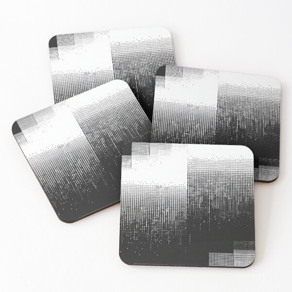 Item preview, Pixelated Gradation, Black and White Design 2 designed and sold by SparroCreative.