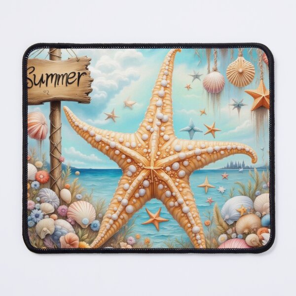 Item preview, Seashells and Starfish Coastal Dreamscape designed and sold by purplesensation.