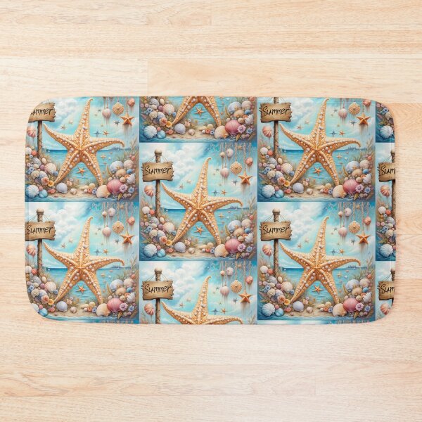 Item preview, Seashells and Starfish Coastal Dreamscape designed and sold by purplesensation.