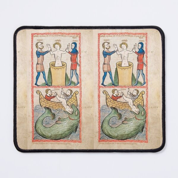 Item preview, Whimsical Scene from a Medieval Miniature designed and sold by VintageManiac.