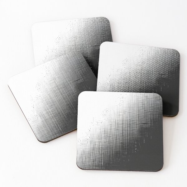 Item preview, Pixelated Gradation, Black and White Design 3 designed and sold by SparroCreative.