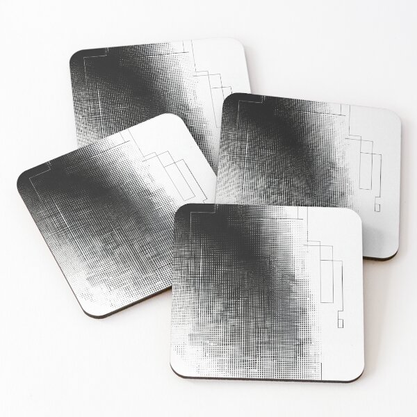Item preview, Pixelated Gradation, Black and White Design 4 designed and sold by SparroCreative.