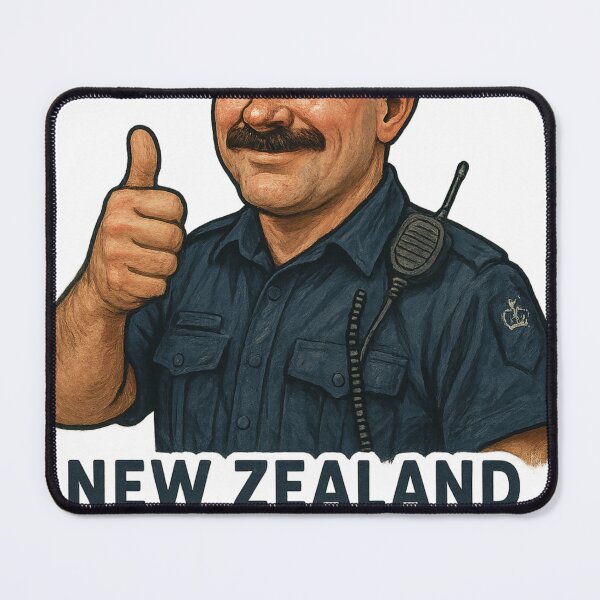 Item preview, New Zealand Police – Classic Thumbs-Up Officer designed and sold by Aryabek.