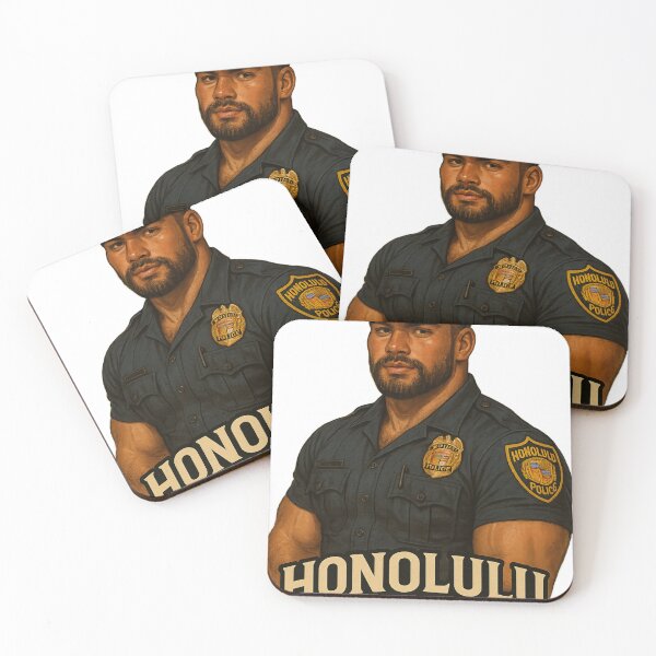 Item preview, Honolulu Officer Portrait – Hawaiian Authority Style designed and sold by Aryabek.
