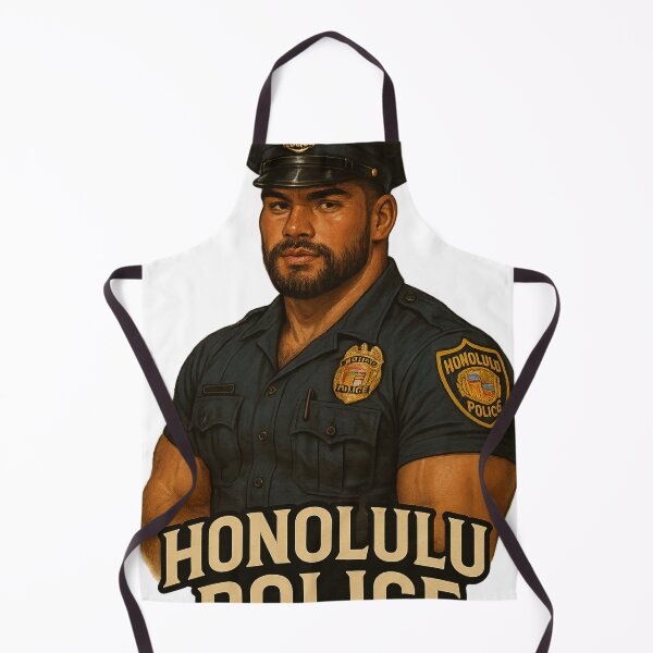 Item preview, Honolulu Officer Portrait – Hawaiian Authority Style designed and sold by Aryabek.