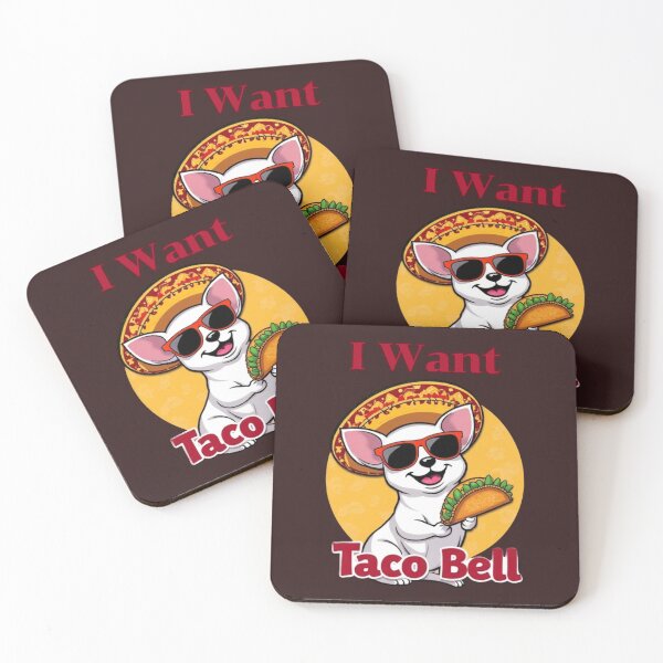 Item preview, white chihuahua taco bell funny mexican dog cartoon designed and sold by Iuqiune.