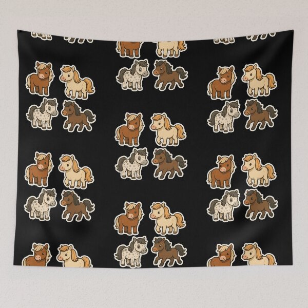 Item preview, Adorable Mini Horse Sticker - Cute Farm Animal Illustration designed and sold by Psycho-Crazy.