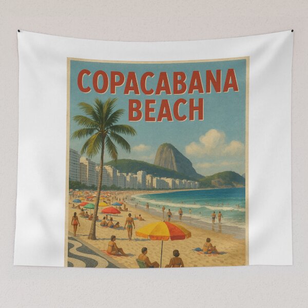 Item preview, Copacabana Beach View – Rio’s Iconic Shoreline designed and sold by Aryabek.