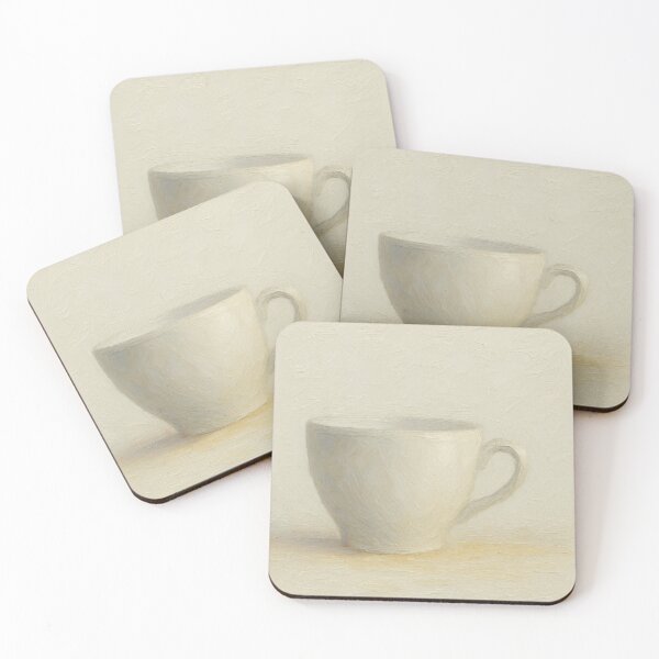 Item preview, Taza de cerámica blanca – Estilo pintura al óleo designed and sold by Pacika.