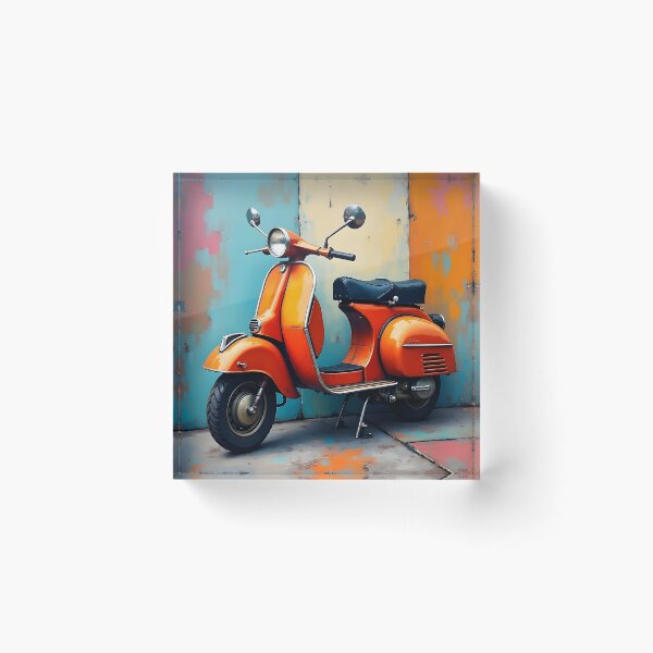 Artikelvorschau, Vintage Vespa Motorrad entworfen und verkauft von ReflexionArt.