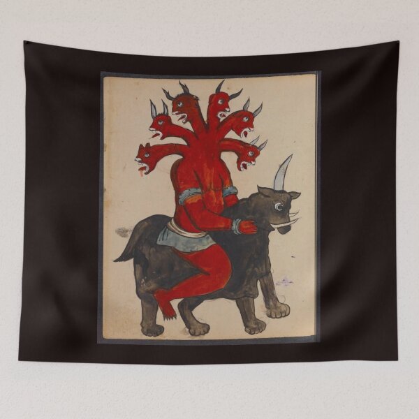 Item preview, Dark Figure from a Medieval Bestiary designed and sold by VintageManiac.