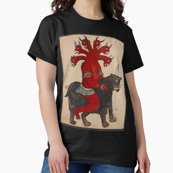 Vista previa del artículo con la obra «Figura oscura de un bestiario medieval», diseñado y vendido por VintageManiac.