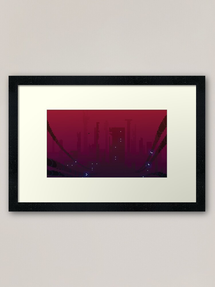 Thumbnail 1 of 7, Framed Art Print, Distant City designed and sold by FrankFuture.