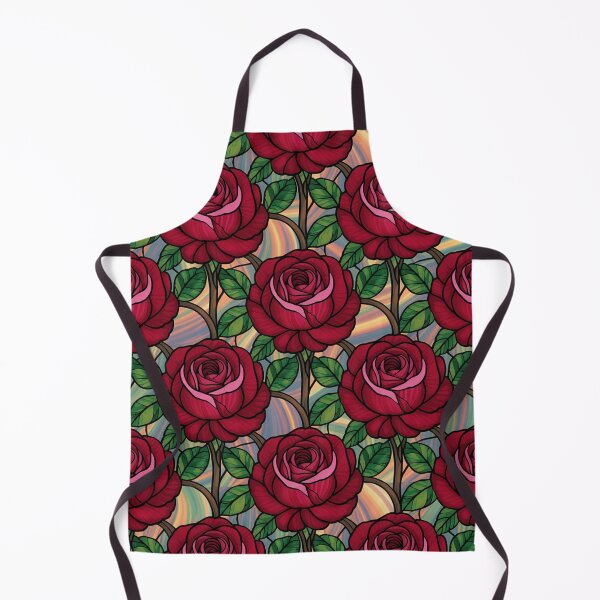 Item preview, Stylised Red Blooms with a Retro Touch designed and sold by mittie101.