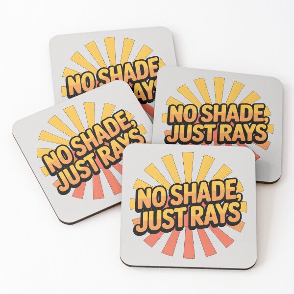 Item preview, No Shade, Just Rays Positive Summer Quote designed and sold by Jollys-ArtShop.
