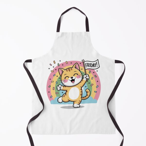 Item preview, Friday! – Happy Dancing Cat Sticker for Friday Lovers and Positive Vibes designed and sold by HAFIZ-DP.