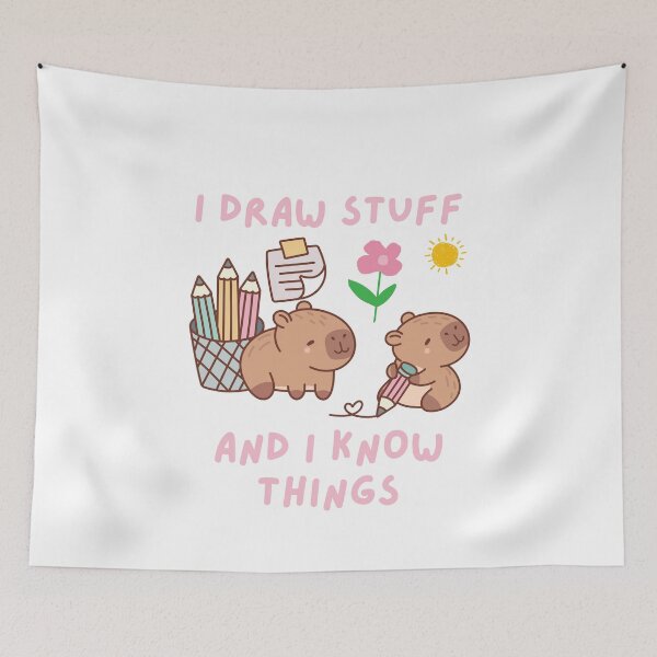 Item preview, I draw stuff and I know things designed and sold by BritishDelights.