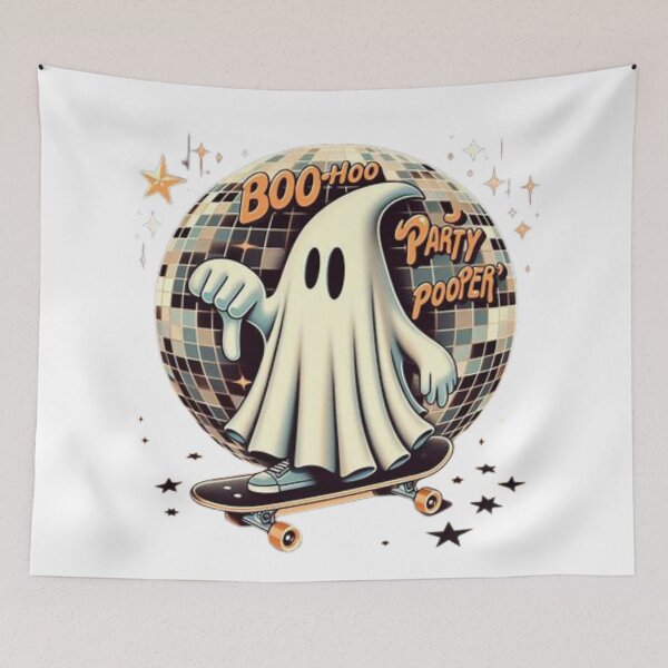 Item preview, Bail Out: The Ghost BOO Who Came to Crush Your Vibe CLASSIC T-SHIRT designed and sold by inkfluenceart.