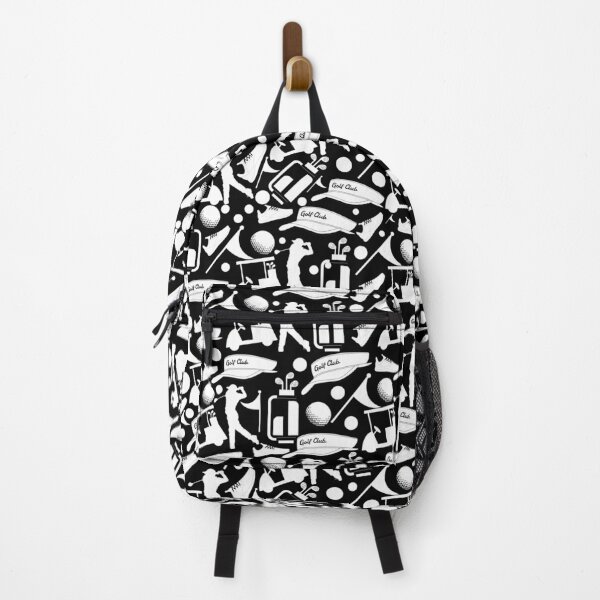 Item preview, Golf Silhouette Pattern – Black and White Seamless Sports Design designed and sold by DesignYourWaystore.