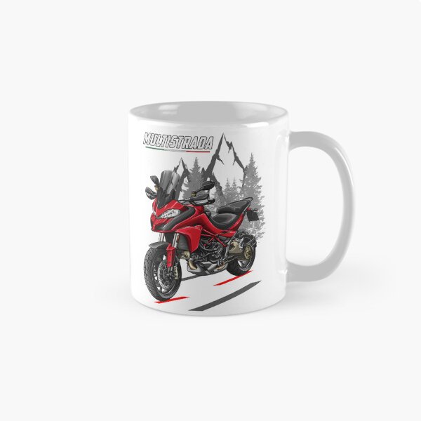 Artikelvorschau, Ducati Multistrada 1200 (Ducati-Rot) für Motorradfahrer entworfen und verkauft von MotoApparelHub.