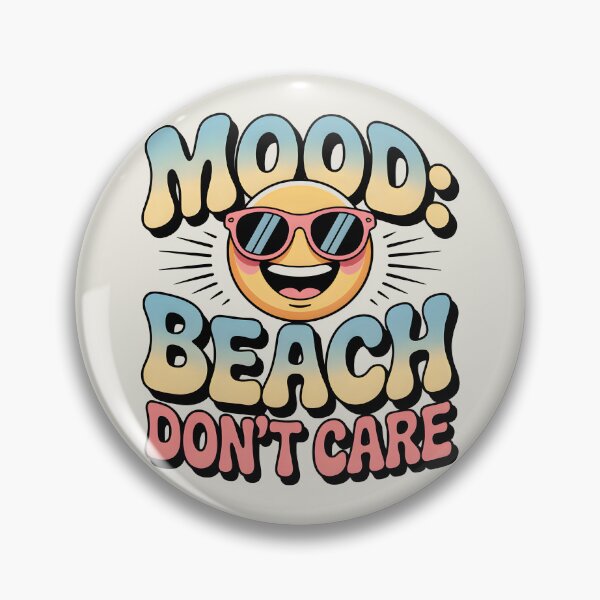 Item preview, Mood: Beach Don’t Care Funny Summer Quote designed and sold by Jollys-ArtShop.