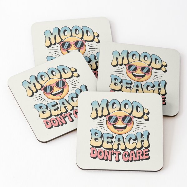 Item preview, Mood: Beach Don’t Care Funny Summer Quote designed and sold by Jollys-ArtShop.