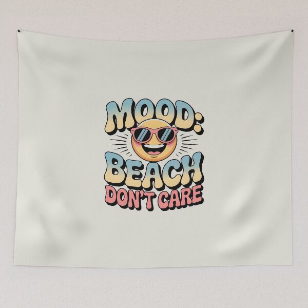 Item preview, Mood: Beach Don’t Care Funny Summer Quote designed and sold by Jollys-ArtShop.