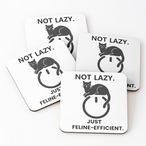 Item preview, Funny Playful Cat: Not Lazy Artwork designed and sold by Zini-ArtStudio.