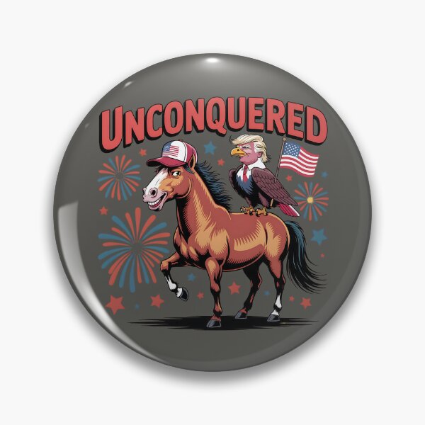 Item preview, Funny Political Cartoon Trump Eagle On Wild Horse designed and sold by SurrealArtSzysz.