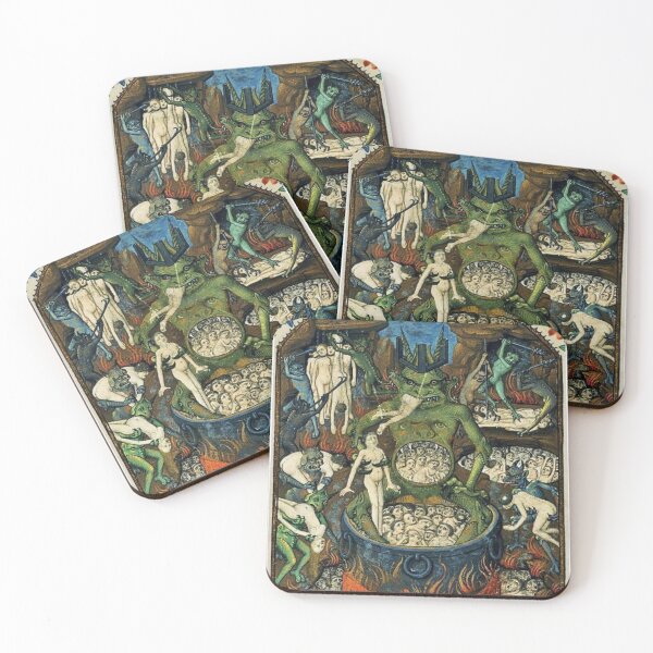 Item preview, Sinners in Hell Depicted in a Medieval Painting designed and sold by VintageManiac.