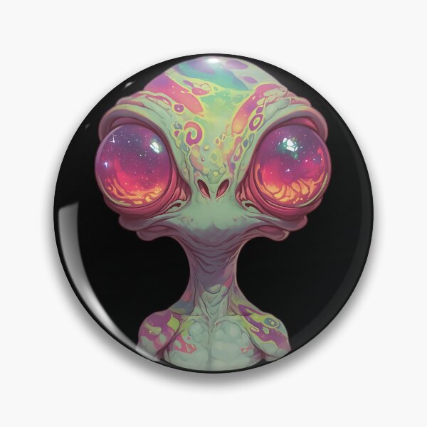 Item preview, Psychedelic Alien: Trippy Space Creature designed and sold by bapupa.