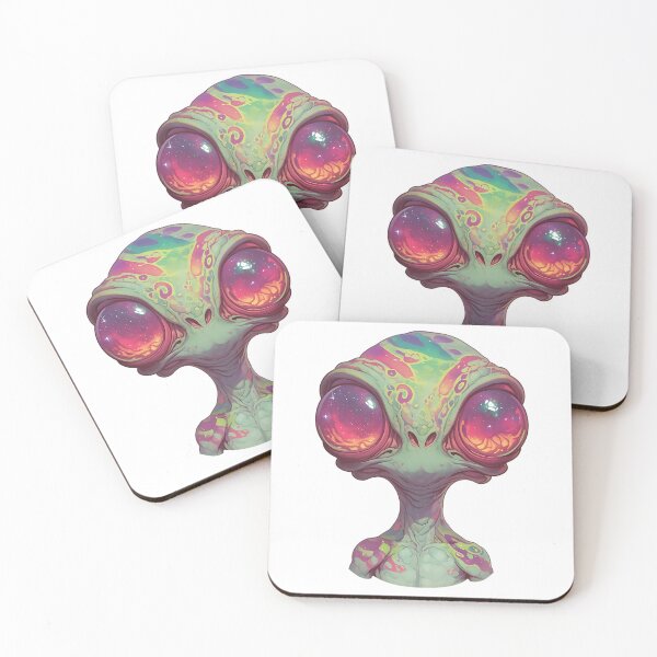 Item preview, Psychedelic Alien: Trippy Space Creature designed and sold by bapupa.