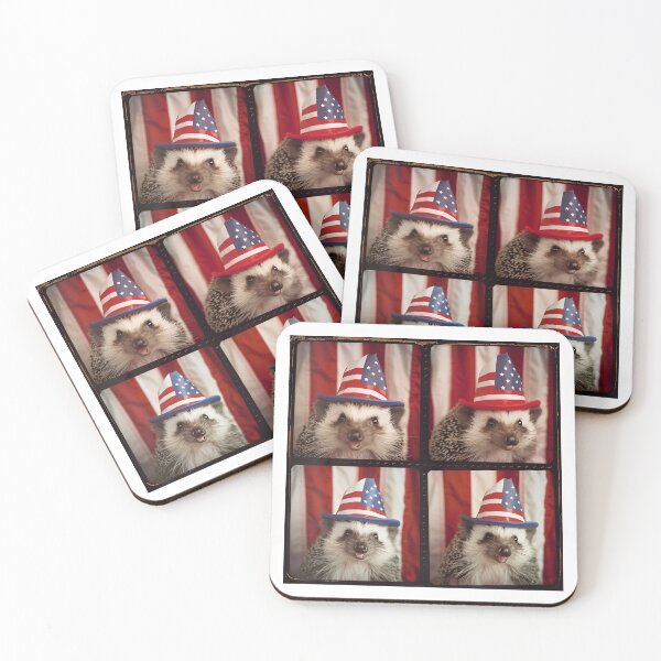 Item preview, Patriotic Hedgehog with American Flag | Cute 4th of July Hedgehog designed and sold by RockFireMerch.