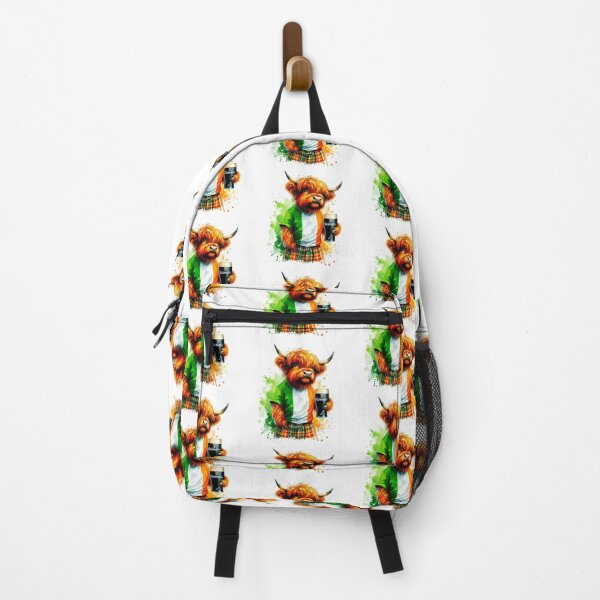 Item preview, Scottish Highland Cow in Ireland Colorful Watercolor designed and sold by MaedK.
