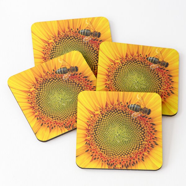 Item preview, Sunflower with bee designed and sold by Christine Mignon.