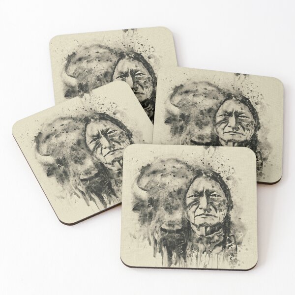 Item preview, Native Spirit – Sitting Bull and Buffalo designed and sold by caracatita75.