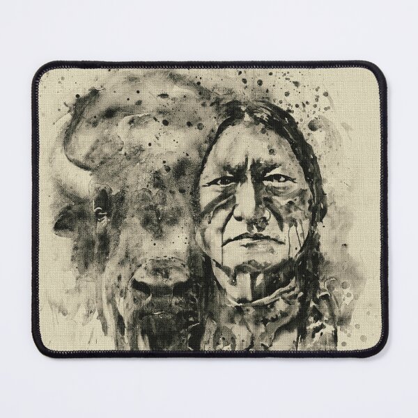 Item preview, Native Spirit – Sitting Bull and Buffalo designed and sold by caracatita75.