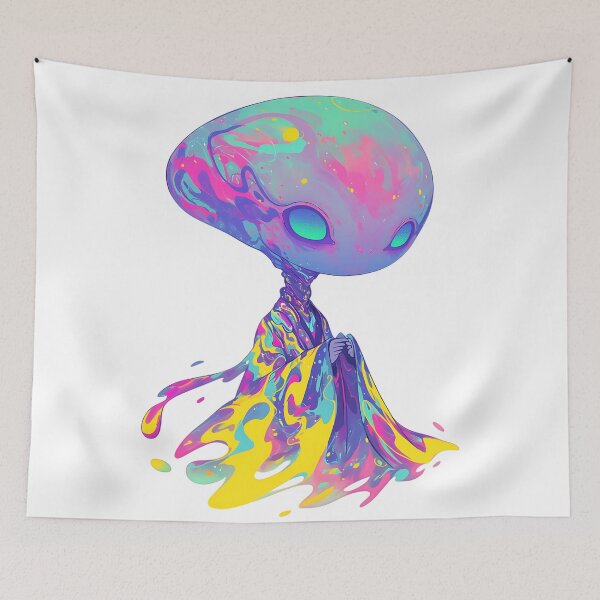 Item preview, Psychedelic Alien: Groovy Otherworldly Being designed and sold by bapupa.