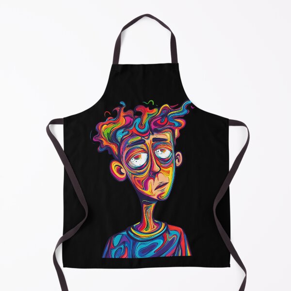 Item preview, Psychedelic Boy: Trippy Colorful Portrait designed and sold by bapupa.