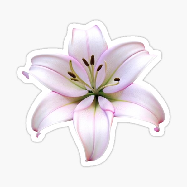 Item preview, White Lily Bloom Botanical Print designed and sold by bvdesignart.
