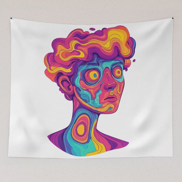 Item preview, Psychedelic Boy: Vibrant Groovy Retro designed and sold by bapupa.