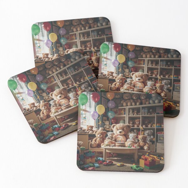 Item preview, Cozy Children's Playroom with Teddy Bears and Decor designed and sold by AnimalAirtistry.