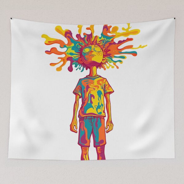 Item preview, Psychedelic Boy: Surreal Visionary Boy designed and sold by bapupa.