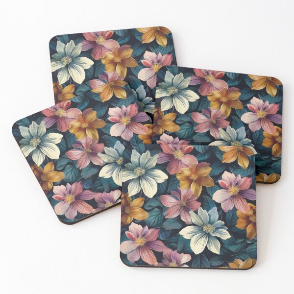 Artikelvorschau, Feminine Blumenmusterkunst entworfen und verkauft von YourPrettyHome.
