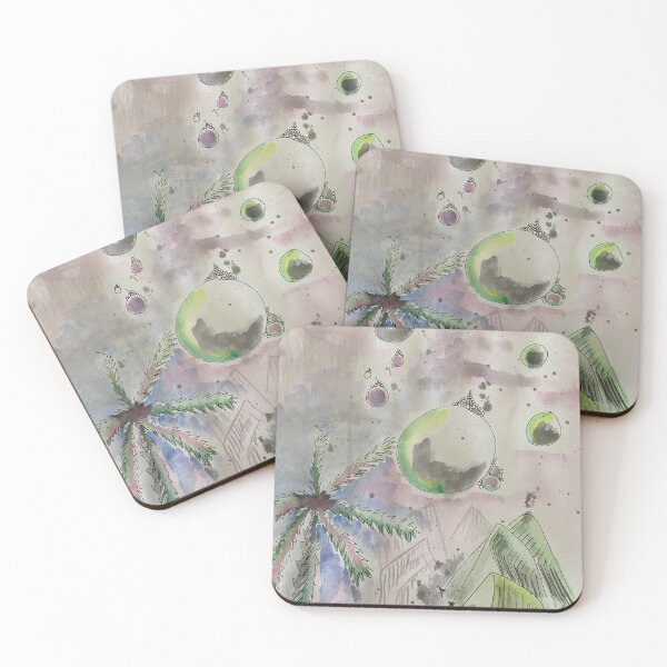 Item preview, Bubbles and palms designed and sold by Darkchilliart.