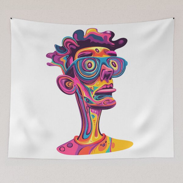 Item preview, Psychedelic Boy: Surreal Retro Boy designed and sold by bapupa.