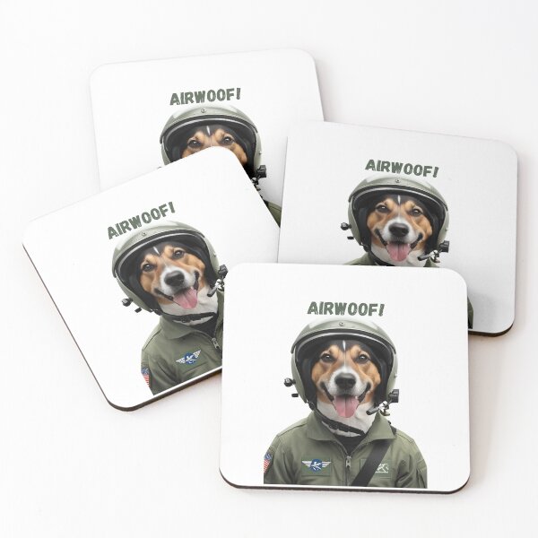 Item preview, funny airwoof dog pilot military for dog lovers designed and sold by Pawblematic .