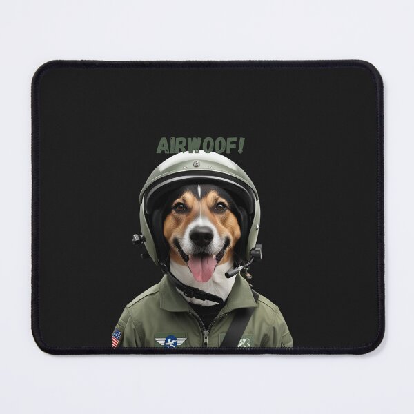 Item preview, funny airwoof dog pilot military for dog lovers designed and sold by Pawblematic .